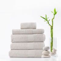 Thumbnail for Royal Comfort 5 Piece Cotton Bamboo Towel Set 450GSM Luxurious Absorbent Plush - Sea Holly