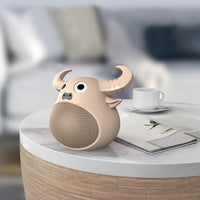Thumbnail for Fitsmart Bluetooth Animal Face Speaker Portable Wireless Stereo Sound - Khaki