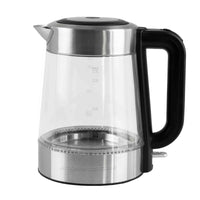 Thumbnail for Kitchen Couture Cool Touch Stainless Steel LED Glass Kettle Dual Wall 1.7L