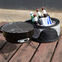 Thumbnail for Havana Outdoors 2-IN-1 BBQ Grill Cooler Combo Set Outdoor Camping Picnic