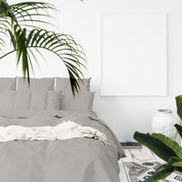 Thumbnail for Balmain 1000 Thread Count Hotel Grade Bamboo Cotton Quilt Cover Pillowcases Set - King - Dove