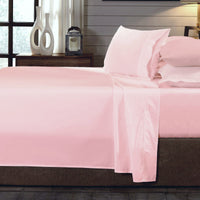 Thumbnail for Royal Comfort 250TC Organic 100% Cotton Sheet Set 4 Piece Luxury Hotel Style - King - Blush