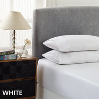 Thumbnail for Royal Comfort 1500 Thread Count Cotton Rich Sheet Set 3 Piece Ultra Soft Bedding - Double - White