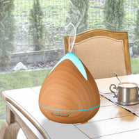 Thumbnail for Essential Oils Ultrasonic Aromatherapy Diffuser Air Humidifier Purify 400ML - Light Wood