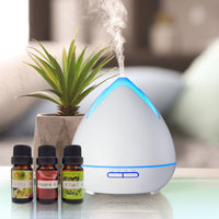 Thumbnail for Essential Oils Ultrasonic Aromatherapy Diffuser Air Humidifier Purify 400ML - White