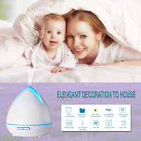 Thumbnail for Essential Oils Ultrasonic Aromatherapy Diffuser Air Humidifier Purify 400ML - White