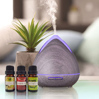 Thumbnail for Essential Oils Ultrasonic Aromatherapy Diffuser Air Humidifier Purify 400ML - Violet