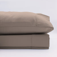 Thumbnail for Renee Taylor 1500 Thread Count Pure Soft Cotton Blend Flat & Fitted Sheet Set Stone King