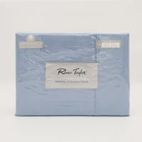 Thumbnail for Renee Taylor 1500 Thread Count Pure Soft Cotton Blend Flat & Fitted Sheet Set Indigo King