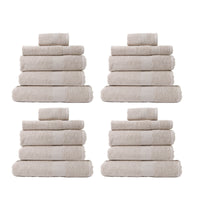 Thumbnail for Royal Comfort 20 Piece Cotton Bamboo Towel Bundle Set 450GSM Luxurious Absorbent - Beige