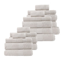 Thumbnail for Royal Comfort 18 Piece Cotton Bamboo Towel Bundle Set 450GSM Luxurious Absorbent - Sea Holly