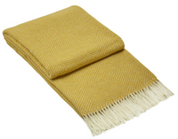 Thumbnail for Hampton Throw - Merino Wool Blend - Mustard