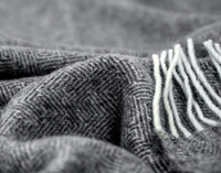 Thumbnail for Hampton Throw - Merino Wool Blend - Dark Grey