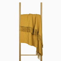 Thumbnail for Oxford Throw - Merino Wool Blend - Mustard