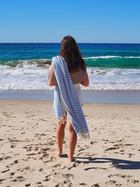 Thumbnail for PORTSEA TURKISH COTTON TOWEL - SKY BLUE