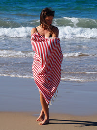 Thumbnail for PORTSEA TURKISH COTTON TOWEL - CHERRY