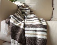 Thumbnail for Richmond Throw - Reclaimed Wool Blend - Tan