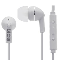 Thumbnail for Moki Noise Isolation Earbuds with microphone & control - WHITE