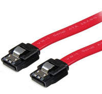 Thumbnail for ASTROTEK SATA 3.0 Data Cable 30cm 7 pins Straight to 7 pins Straight with Latch Red Nylon Jacket 26AWG