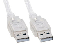 Thumbnail for ASTROTEK USB 2.0 Cable 1m - AM-AM Type A Male to Type A Male Transparent Colour RoHS CB8W-UC-2001AA