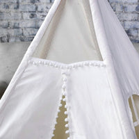 Thumbnail for 5 Poles Giant Kids Teepee Tent (Natural Canvas)