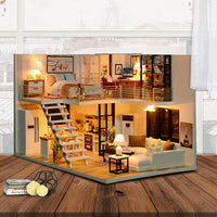 Thumbnail for Dollhouse Miniature with Furniture Kit Plus Dust Proof and Music Movement - M9 (1:24 Scale Creative Room Idea)