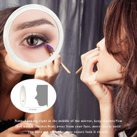 Thumbnail for 20X Magnifying Hand Mirror with 3 Suction Cups Use for Makeup Application, Tweezing, and Blackhead/Blemish Removal (10 cm)