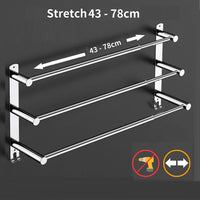 Thumbnail for Stretchable 45-75 cm Towel Bar for Bathroom and Kitchen (Three Bars)