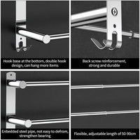 Thumbnail for Stretchable 45-75 cm Towel Bar for Bathroom and Kitchen (Three Bars)