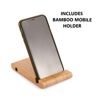 Thumbnail for 3 Pieces Bamboo Cutting Board with Juice Groove and Mobile Holder included for Home Kitchen