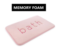 Thumbnail for Extra Thick Memory Foam & Super Comfort Bath Rug Mat for Bathroom (60 x 40 cm, Pink)