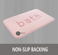 Thumbnail for Extra Thick Memory Foam & Super Comfort Bath Rug Mat for Bathroom (60 x 40 cm, Pink)