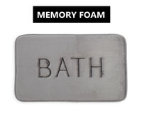 Thumbnail for Extra Thick Memory Foam & Super Comfort Bath Rug Mat for Bathroom (60 x 40 cm, Grey)