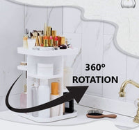 Thumbnail for 360 Rotating Large Capacity Makeup Organizer for Bedroom and Bathroom (White)