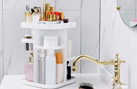 Thumbnail for 360 Rotating Large Capacity Makeup Organizer for Bedroom and Bathroom (White)