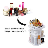 Thumbnail for 360 Rotating Large Capacity Makeup Organizer for Bedroom and Bathroom (White)