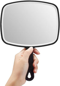 Thumbnail for Extra Large Black Handheld Mirror with Handle (24 x 16 cm)