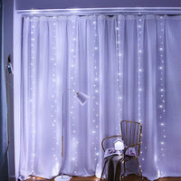 Thumbnail for 300 LEDs Window Curtain Fairy Lights 8 Modes and Remote Control for Bedroom (Cool White, 300 x 300cm)