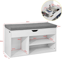 Thumbnail for Padded Shoe Bench Lift Up Storage