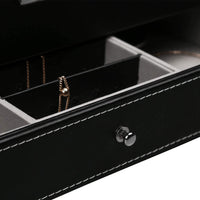 Thumbnail for 12 Slot PU Leather Lockable Watch and Jewelry Storage Boxes (Black)