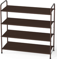 Thumbnail for 4 Tier Metal Shoe Rack Storage Organiser for Entryway and Bedroom