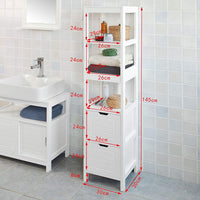 Thumbnail for Freestanding Tall Cabinet with Standing Shelves and Drawers