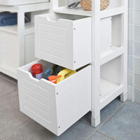 Thumbnail for Freestanding Tall Cabinet with Standing Shelves and Drawers