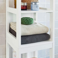 Thumbnail for Freestanding Tall Cabinet with Standing Shelves and Drawers