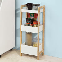 Thumbnail for 3-Tier White Storage Bathroom Shelf