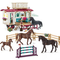 Thumbnail for Schleich Large Playset Secret Horse Training at the Horse Club Caravan 72141