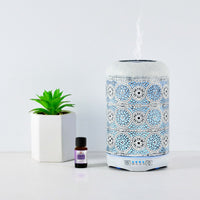 Thumbnail for activiva 260ml Metal Essential Oil and Aroma Diffuser-Vintage White