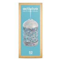 Thumbnail for activiva 100ml Metal Essential Oil and Aroma Diffuser-Vintage White