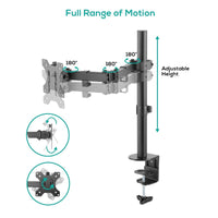 Thumbnail for activiva ErgoLife Single Monitor Screen Double Joint Monitor Arm