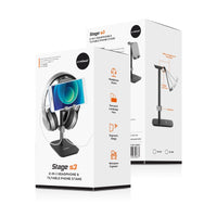 Thumbnail for mbeat Stage S3 2-in-1 Headphone and Tiltable Phone Holder Stand